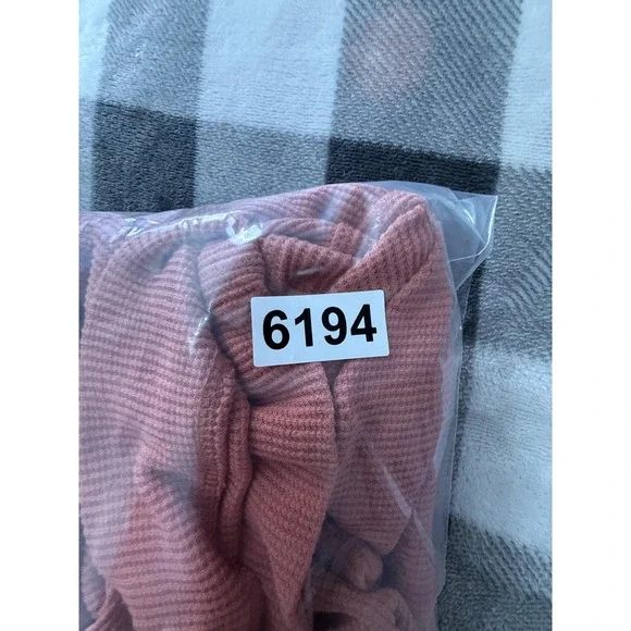 J.Jill  Hoodie Sweater Womens Large Coral Embroidered Waffle Knit Pullover Boho - Picture 8 of 12